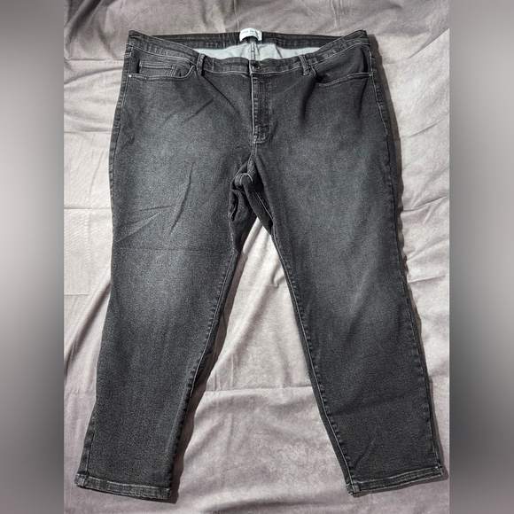 Lane Bryant Denim - Lane Bryant Signature Fit Mid Rise Skinny Black Jeans Plus Size 26P EUC